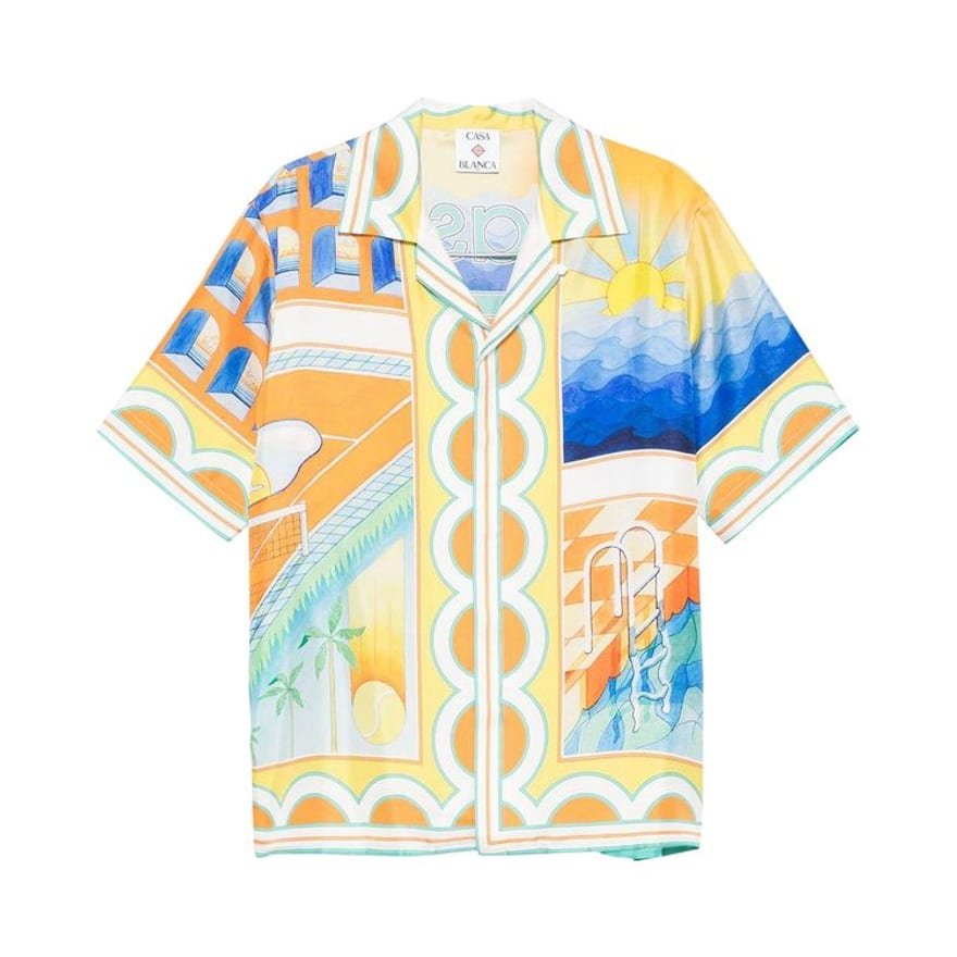 Casablanca multicolor printed resort shirt